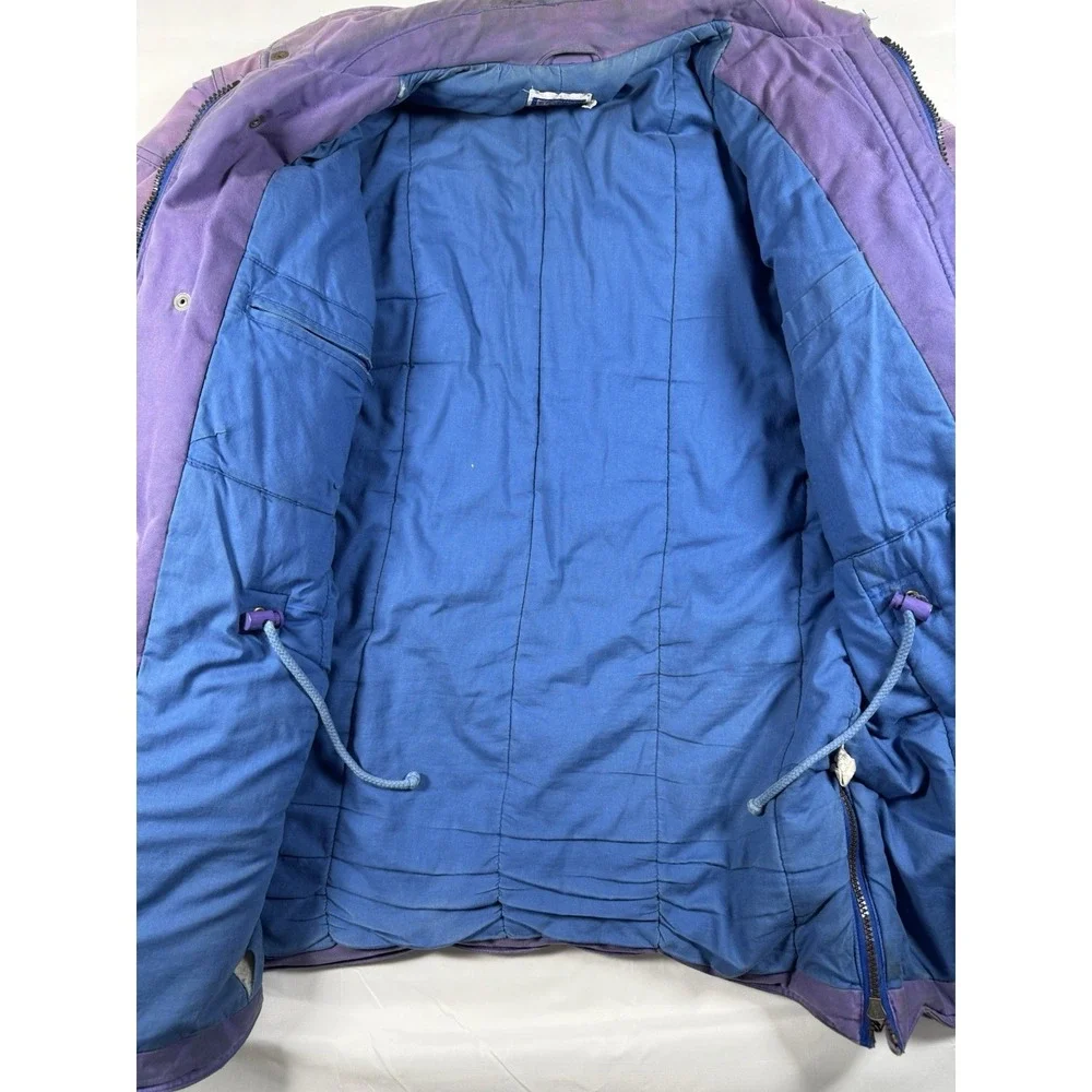 Vintage 90s Mirage NFL New York Giants Stadium Coat Mens L Faded Purple Parka